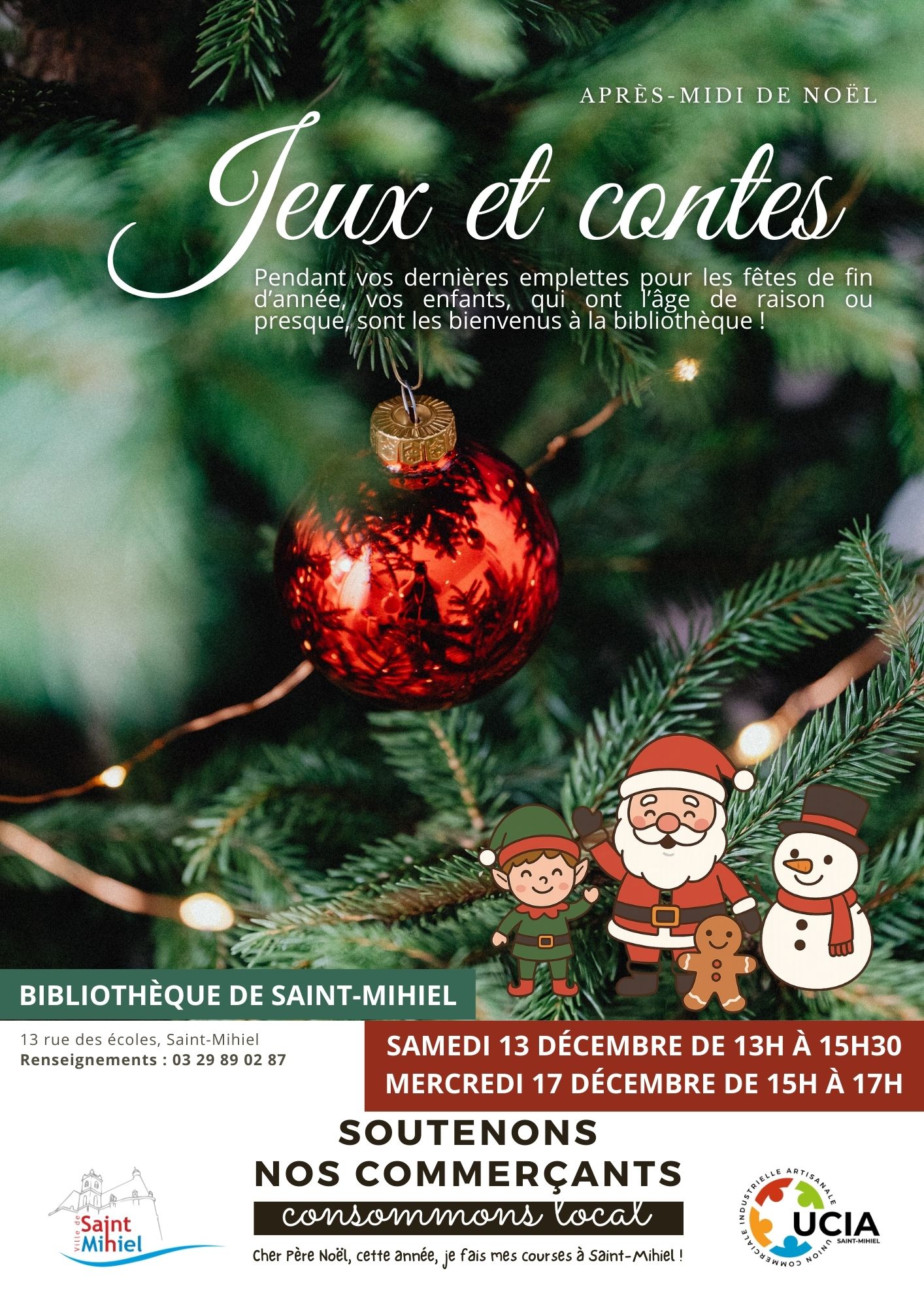 Ville de Saint Mihiel | Après-midi de Noël à la bibliothèque